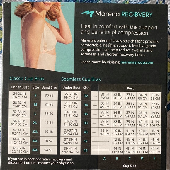 πβοΈ NWT Marena Recovery Bra Large Black - Picture 2 of 3